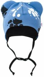 NEW BABY Baba pamut sapka fülekkel New Baby Paw kék - babyboxstore - 7 430 Ft