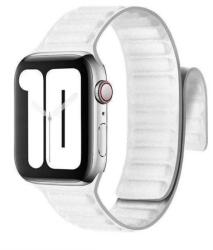 Apple Watch 42/44/45 Mm Mágneses Bőrszíj Fehér