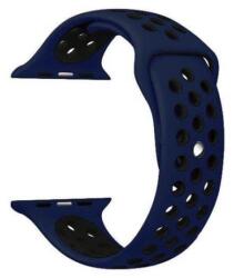 Apple Watch 42/44/45 Mm Lélegző Sport Szíj Kék-fekete
