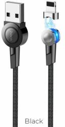 hoco. S8 mágneses adatkábel iPhone Lightning - 1, 2 m - Fekete