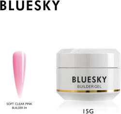 BLUESKY Cosmetics Építő zselé körömágyhosszabbító áttetsző rózsaszín- soft clear pink 15 g