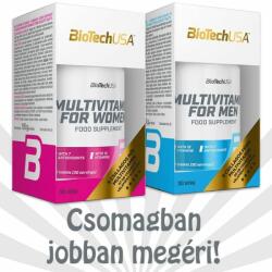 BioTechUSA Multivitamin for Men + Multivitamin for Women tabletta 2x60 db