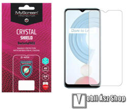 MyScreen CRYSTAL BacteriaFREE képernyővédő fólia - CRYSTAL - 1db, törlőkendővel, antibakteriális, A képernyő sík részét védi! - Realme C21 (M5567CCBF)