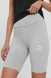 PUMA rövidnadrág 530234 női, szürke, nyomott mintás, magas derekú, 586766 - szürke XS