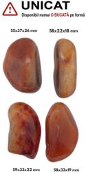Palm Stone Carneol Natural - 55-59 x 22-37 x 18-26 mm - (XXL) - 1 Buc