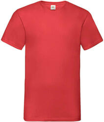 Fruit of the Loom Férfi póló Rövid ujjú Fruit of the Loom Valueweight V-Neck-Tee - M, Piros