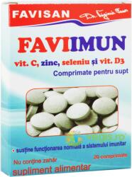FAVISAN Favi Imun (Vitamina C, Zinc, Seleniu si Vitamina D3) 20cpr