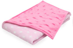 Scamp Minky-vászon takaró (Pink Rosa Stars)