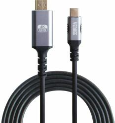 Yenkee USB C / HDMI 4K kábel aranyozott csatlakozókkal, 1.5 m, YCU 430 (YCU 430)