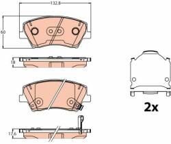 TRW set placute frana, frana disc TRW GDB2203 (GDB2203) - automobilus