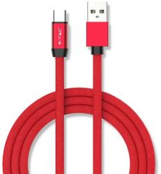 V-TAC piros, USB - Type-C 1m hálózati kábel - SKU 8631 (8631)