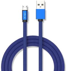 V-TAC kék, USB - Micro USB 1m hálózati kábel - SKU 8496 (8496)