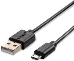 V-TAC fekete, USB - Micro USB 1m hálózati kábel - SKU 8481 (8481)