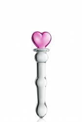 Glossy Toys Луксозно стъклено дилдо Glossy 21 прозрачно