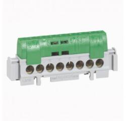 Legrand IP2X terminal block - earth (verde) - 1 x 6 to 252 - 16 x 1.5 to 162 -L. 141 mm (004835)