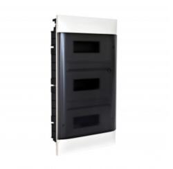 Legrand Practibox S Montaj incastrat cabinet pentru dry partition - Bara de nul - Usa fumurie - 3 randuri - 12 module per rand (135073)