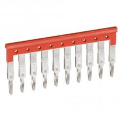 Legrand Bridging combs Viking 3 - equipotential - pentru 10 blocks cu 5 mm pitch - rosu (037501)
