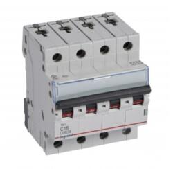 Legrand Siguranta automata MCB TX³ 6000 - 4P 400 V~ - 16 A - C curba - prong/pentruk type supply busbars (403562)