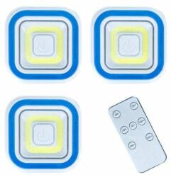 3db távirányítós Vezeték nélküli COB Led lámpa switch - Kocka COB