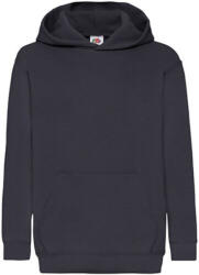 Fruit of the Loom Gyerek Pulóver Kapucnis Hosszú ujjú Fruit of the Loom Classic Hooded Sweat Kids - 116 (5-6), Mély sötétkék (navy)