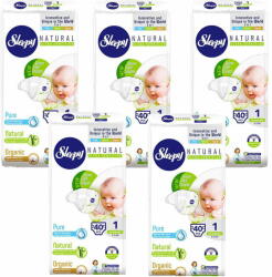 Sleepy Natural Ultra Sensitive Bambusz pelenka Újszülött 1 (2-5)(200db)