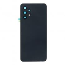 Samsung A325 Galaxy A32 4G akkufedél (hátlap) kamera lencsével és ragasztóval, fekete (gyári)