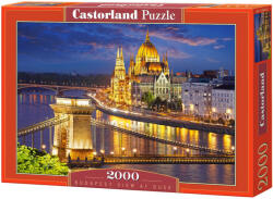 Castorland Puzzle Castorland din 2000 de piese - Budapesta noaptea (C-200405-2)
