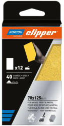 Norton Clipper G131F csiszolóív 70x125mm P40, 5 db/csomag (CT231057)