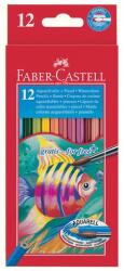 Faber-Castell Creioane colorate Acuarela 12 culori + pensula