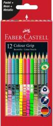 Faber-Castell Creioane colorate 12 culori speciale Grip