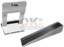 SKT SKT2015 ÉKES lapszintező, 500db ÉK + 2000db TALP, 2mm fuga, 12-20mm laphoz (skt201512cs23) (skt201512cs23)
