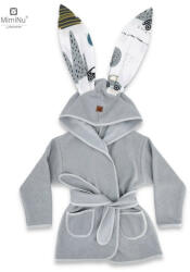 MimiNu Halat de baie cu urechi, 6 - 36 luni, Grey Childrens Journey grey (6426972004183)