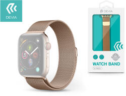 DEVIA Elegant Series Milanese Loop Apple Watch fém szíj - 38/40/41mm - arany