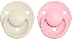 BIBS De Lux Natural Rubber Size 2: 6+ months cumi Ivory / Baby Pink 2 db