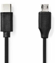 Nedis USB 2.0 Töltő és adat kábel 1m - Fekete (CCGP60750BK10)