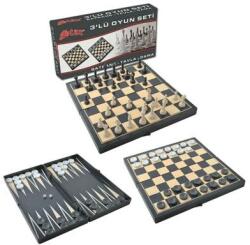  Sakk, Dáma, Backgammon 3 az 1-ben játékszett (STA179)