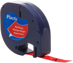 AIMO Etichete plastic rosu 12mm x 4m Aimo compatibile Dymo Letratag 91203 S0721630 (A91203)