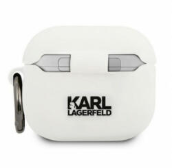 Karl Lagerfeld Apple Airpods 3 KARL LAGERFELD (KLACA3SILCHWH) liquid szilikon tartó - fehér