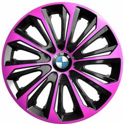 NRM Capace pentru roți BMW 14", STRONG DUOCOLOR ROZ-NEGRU 4bc