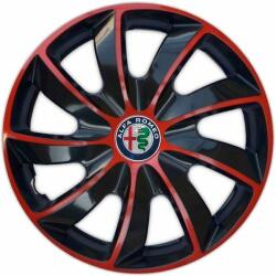 NRM Capace pentru ALFA ROMEO 17", QUAD BICOLOR ROȘU 4bc