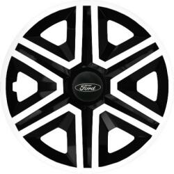 NRM Capace pentru FORD 15", ACTION DOUBLECOLOR ALB-NEGRU 4KS