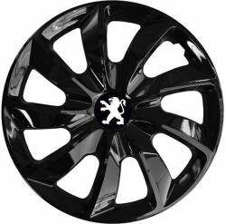 NRM Capace pentru roți PEUGEOT 16", STIG NEGRU VOPSIT 4bc