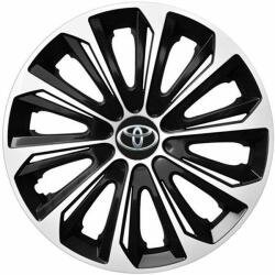NRM Capace pentru TOYOTA 15", STRONG DUOCOLOR ALB-NEGRU 4bc