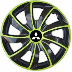 NRM Capace pentru MITSUBISHI 14", QUAD BICOLOR VERDE 4bc