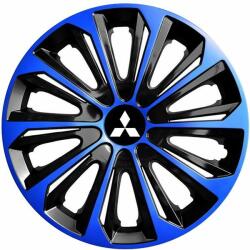 NRM Capace pentru roți MITSUBISHI 14", STRONG DUOCOLOR ALBASTRU-NEGRU 4bc