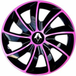 NRM Capace pentru RENAULT 15", QUAD BICOLOR ROZ 4bc