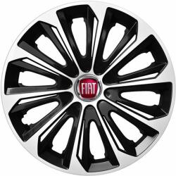 NRM Capace pentru roți FIAT 14", STRONG DUOCOLOR ALB-NEGRU 4bc