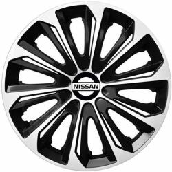 NRM Capace pentru NISSAN 16", STRONG DUOCOLOR ALB-NEGRU 4bc