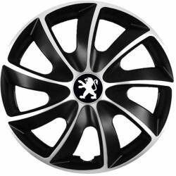 NRM Capace pentru roți Peugeot 14", Quad bicolor, 4 bc