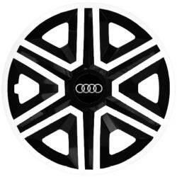 NRM Capace pentru AUDI 14", ACTION DOUBLECOLOR ALB-NEGRU 4KS